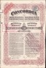 A574 Acțiune la purtător de 250 lei Concordia, interbelică