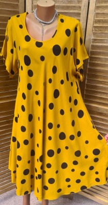 Rochie Maxi din Vascoza cod 0066 mustarMarimea foto