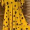 Rochie Maxi din Vascoza cod 0066 mustarMarimea
