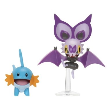 Pokemon Set 2 figurine Mudkip &amp;amp; Noibat with Stand 8 cm foto
