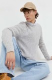 Abercrombie &amp; Fitch pulover barbati, culoarea gri
