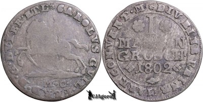 1802 MC, 1 Mariengroschen - Carol Wilhelm Ferdinand | Principatul Brunswick foto