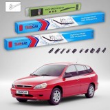Cumpara ieftin Ștergătoare Kia Rio I DC Estate Kombi 2002-2005 | Set Față și Spate Flat Premium &ndash; TeamCar&reg;