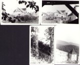 P505 Lot de 4 poze cu cetatea R&acirc;șnov, 1971