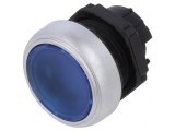 Comutator cu apăsare 22mm, albastru