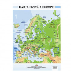 Harta Fizica a Europei - Plansa A2 foto