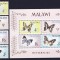 DB1 1966 Malawi Fauna Fluturi 4 v. + SS MNH