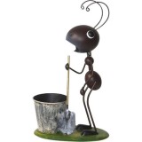 Decoratiune gradina, MagicHome, furnica cu lopata si galeata, metalica, 25x14x44 cm GartenVIP DiyLine, Magic Home