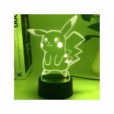 Cumpara ieftin Lampa Decorativa 3D - Pokemon Pikachu, 7 Culori - 14x19.2cm - 42833
