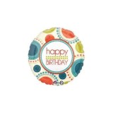 Balon folie Happy Birthday Circle Fun