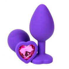 Dop Anal Brighty, Medium, Silicon, Mov/Roz, Mokko Toys