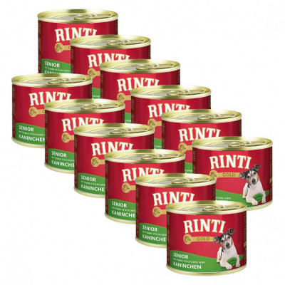 Rinti Gold Senior conservă cu carne de iepure 12 x 185 g foto