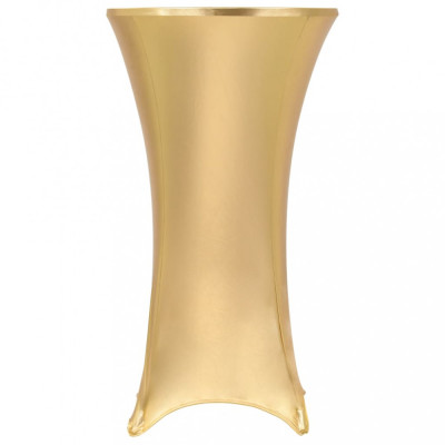 vidaXL Huse elastice de masă, 2 buc., auriu, 70 cm foto