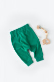 Cumpara ieftin Pantaloni Bebe Unisex din bumbac organic Verde BabyCosy (Marime: 3-6 Luni)