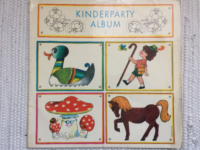 Kinderparty kinder party dublu disc vinyl 2LP muzica cantece copii in lb germana