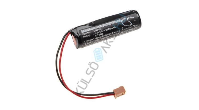 Baterie controler CNC VHBW pentru Toshiba ER6VCT, LS14500-PR-M - 2700 mAh 3,6 V Li-SOCl2