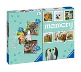 Set 3 puzzle + Joc memory animale - 110 piese | Ravensburger