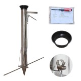 Plantator manual rasaduri, inox, tija picior, 3 lame deschidere, distantier, Micul Fermier, GF-0132