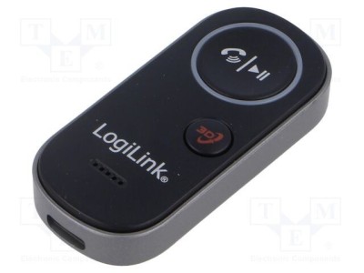 Receiver Bluetooth LOGILINK Jack 3,5mm și USB-C, negru, rază 10m, baterie 150mAh foto