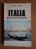 Aristide Buhoiu - Italia in cateva cuvinte (1972, contine harta)