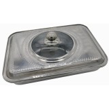 TAVA CUPTOR CU CAPAC, INOX , 39x29x7 CM