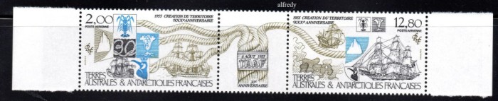 TAAF 1985, Aniversari, Corabii, serie neuzată, MNH