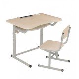 Cumpara ieftin Set mobilier scolar individual cu inaltime reglabila 700 x 500 mm