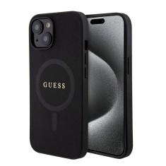 Guess - Saffiano MagSafe (GUHMP15MPSAHMCK) - iPhone 15 Plus - Black foto