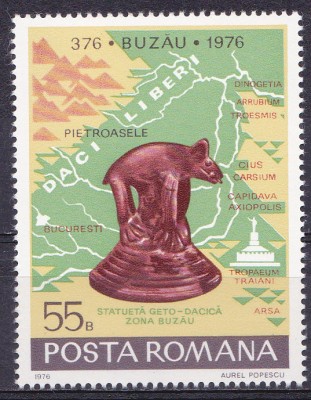 TSV % - 1976 LP 919 1600 ANI DE LA PRIMA MENTIUNE A ORASULUI BUZAU, MNH/** LUX foto