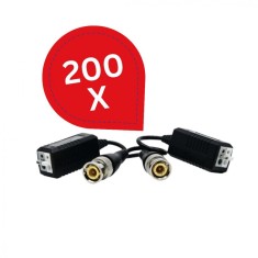 Pachet 200 bucati Video balun protectie interferente si descarcari electrice pana in 8MP SafetyGuard Surveillance foto