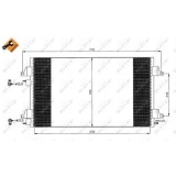 Condensator climatizare, Radiator clima Renault Laguna 2 (Bg0/1), Vel Satis (Bj0) Nrf 35760