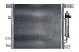 Condensator aer conditionat Nissan Note 20; motor 1.6, dimensiuni [mm]: 485 x410x16, uscator integrat, iesire 10,2mm, intrare 15,4mm; 9211HA3A;