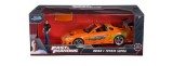 Jada fast and furious set figurina brian si masinuta metalica toyota supra 1 la 24