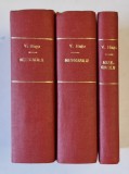 MIZERABILII , VOLUMELE I - III de VICTOR HUGO , 1962 *EXEMPLAR RELEGAT