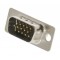Mufa VGA tata 15 pini 3 randuri cu terminale de lipire CONNFLY