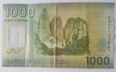 Chile 1000 pesos 2014 foto