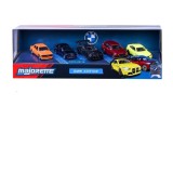 Set 5 masinute metalice BMW Majorette, 7,5 cm, modele diverse