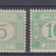 ROMANIA 1888 TAXE DE PLATA EMISIUNE IV SERIE COMPLETA GUMA ORIGINALA