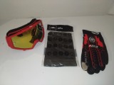 Cumpara ieftin Set accesorii moto -off road-atv-bicicleta-tricicleta:Ochelari,manusi si cagula, marimi;M,L.XL
