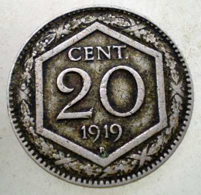 1.939 ITALIA 20 CENTESIMI 1919 R foto