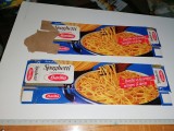 Cumpara ieftin LOT 2 AMBALAJE / ETICHETE VECHI ALIMENTE / SPAGHETE BARILLA 1987