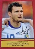 Foto fotbal cu semnatura originala jucatorul MARIUS NICOLAE (Romania)