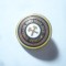 Insigna Combinatul Minier Valea Jiului Petrosani , metal si email , d=2cm