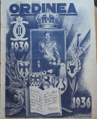 Ziarul Ordinea, iunie 1936, Carol al II - lea si Straja Tarii, 12 pagini foto