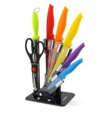 Set de cutite si Ustensile de bucatarie cu suport Zass Gourmet ZG-KS 07 - NOU
