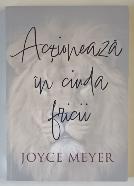 ACTIONEAZA IN CIUDA FRICII , ADOPTA O ATITUDINE CURAJOASA IN FATA FRICII de JOYCE MEYER , 2023
