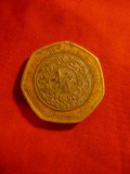 Moneda 1/2 dinari Iordania 1996 ,bimetal