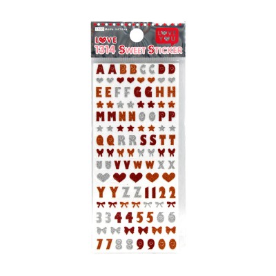 Abtibild decor unghii, Sweet Stickers, modele litere foto