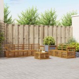 vidaXL Seturi de canapele 8 pcs natural Lemn Solid de Acacia 3374474
