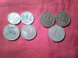 7 Monede Federatia Rusa 5 ruble 1991 , 20 ruble 1992 , 1 rubla si 5 kop 1997 , cal. f buna